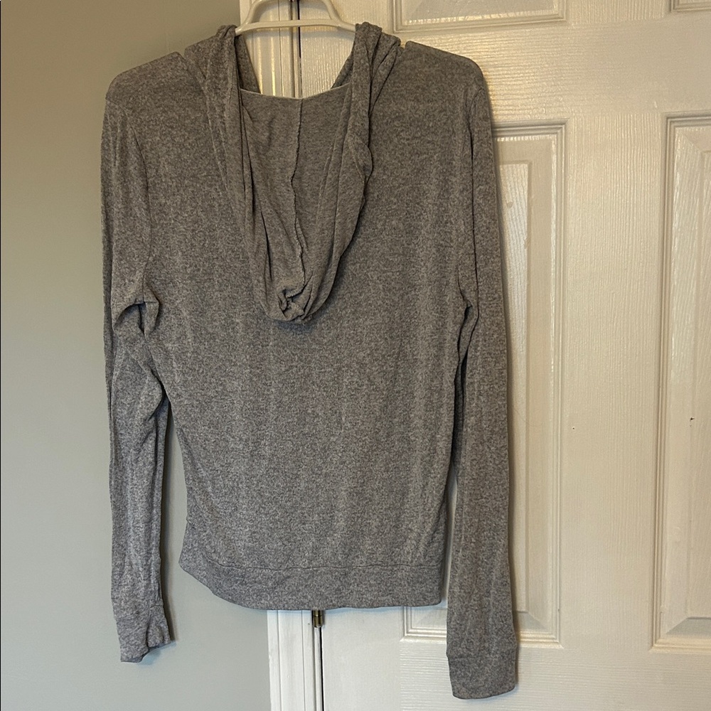 PINK Victoria's Secret Heather Gray Zip-Up - Picture 4 of 4